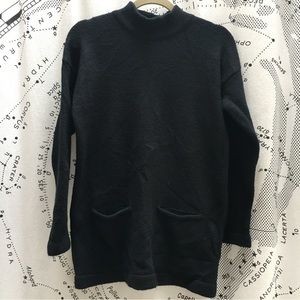 Forever 21 black turtleneck sweater dress size small